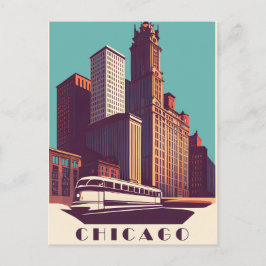 Cartão Postal Chicago, Transporte Público, Viagem