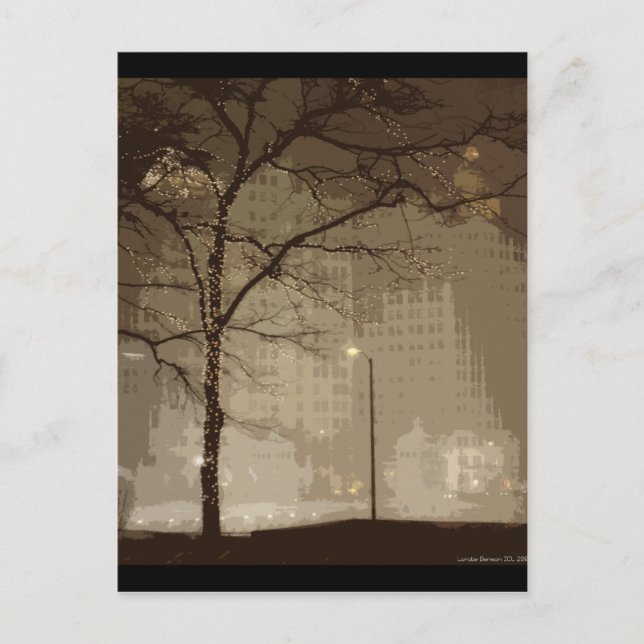 Cartão Postal Chicago Winter (Frente)