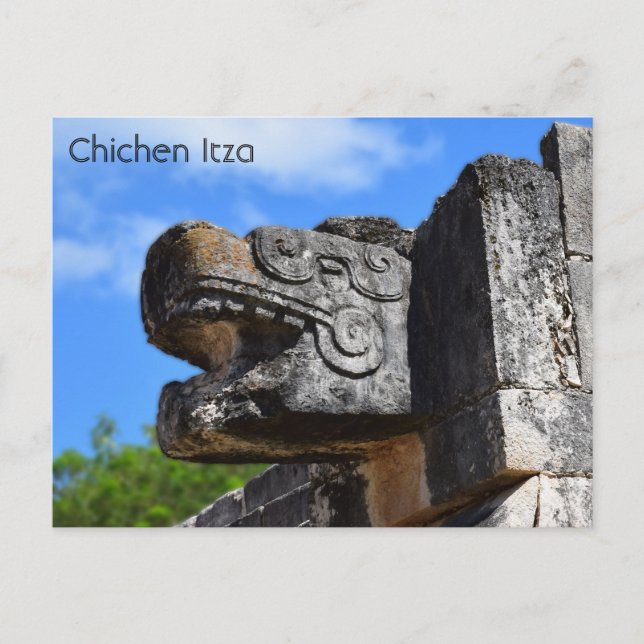 Cartão Postal Chichen Itza México Kukulkan Waxaklahun Ubah Kan (Frente)