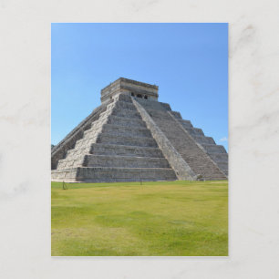 Cartão Postal Chichen Itza México Pirâmide Kukulkan 7 Maravilhas