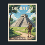 Cartão Postal Chichén Itzá Mexico – Temple of Kukulcán<br><div class="desc">Discover the beauty of Chichén Itzá with this vibrant postcard featuring El Castillo,  the iconic Mayan pyramid in Mexico. Perfect for travelers,  history lovers,  and collectors,  this design captures the grandeur of one of the world’s most famous archaeological sites.</div>