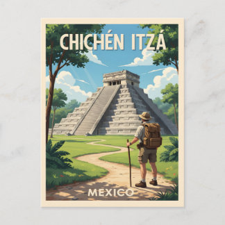 Cartão Postal Chichén Itzá México – Templo de Kukulcán
