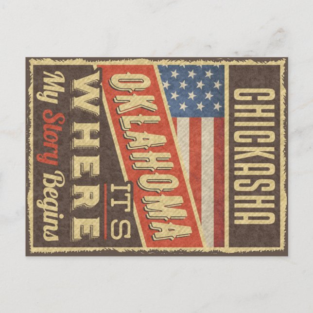 Cartão Postal Chickasha Oklahoma (Frente)