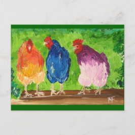 Cartão Postal Chicken Chat