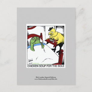 Cartão Postal Chicken Soup 4 O Cartoon Sole Postcards
