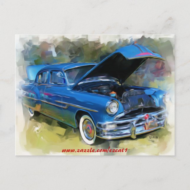 Cartão Postal Chieftain Pontiac 1953 (Frente)