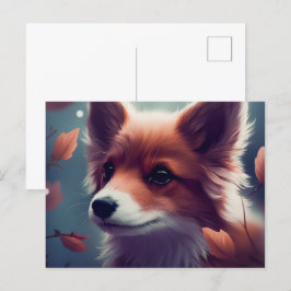 Cartão Postal Chien Fox