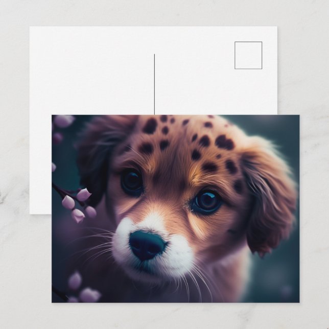 Cartão Postal Chien Guépard (Frente/Verso)