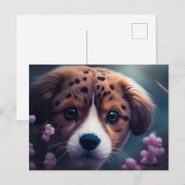 Cartão Postal Chien Guépard (Frente/Verso)