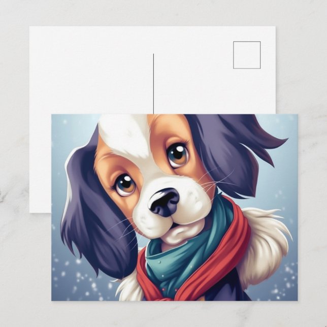 Cartão Postal Chien Triste (Frente/Verso)