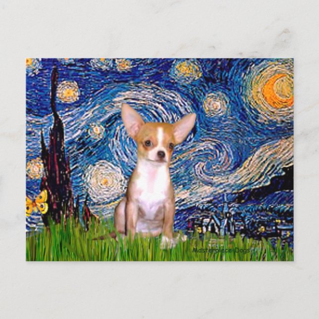 Cartão Postal Chihuahua 1 - Noite Estrelada (Frente)