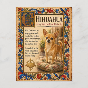 Cartão Postal Chihuahua, Arte do Bestiário Medieval