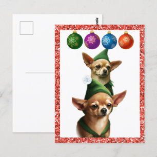 Cartão Postal Chihuahua Elves
