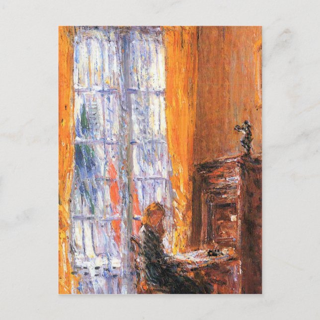 Cartão Postal Childe Hassam - Na mesa (Frente)