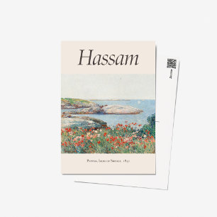 Cartão Postal Childe Hassam Poppies Exposição de Arte Poster