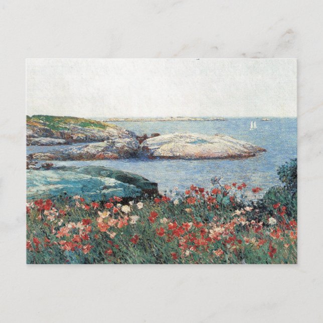 Cartão Postal Childe Hassam - Poppies Isles de Shoals (Frente)