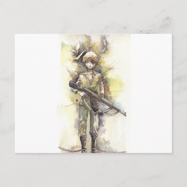 Cartão Postal childsolider (Frente)