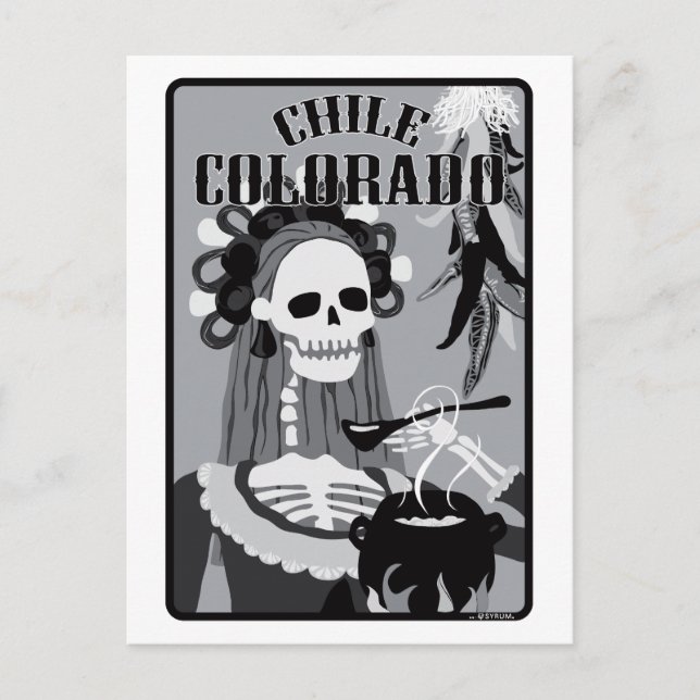Cartão Postal chile colorado (Frente)
