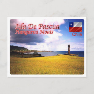 Cartão Postal Chile - Ilha Páscoa -