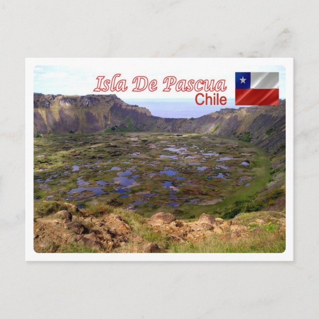 Cartão Postal Chile - Ilha Páscoa - (Frente)