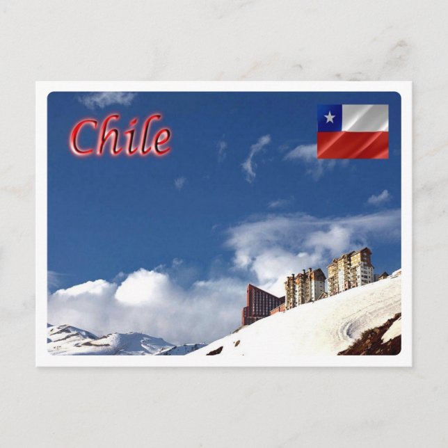 Cartão Postal Chile - Vale do Nevado - (Frente)