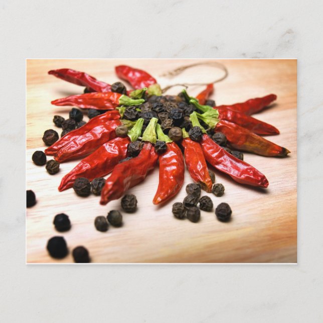 Cartão Postal Chili e pimenta (Frente)