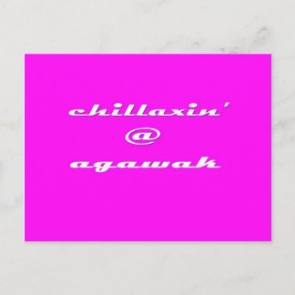 Cartão Postal Chillaxin' @ Agawak