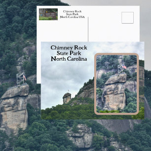 Cartão Postal Chimney Rock State Park North Carolina Foto