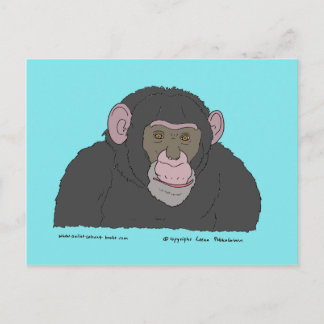 Cartão Postal Chimpanzé