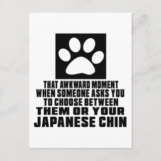 CARTÃO POSTAL CHIN JAPONÊS. DESENHOS DESAJEITADOS