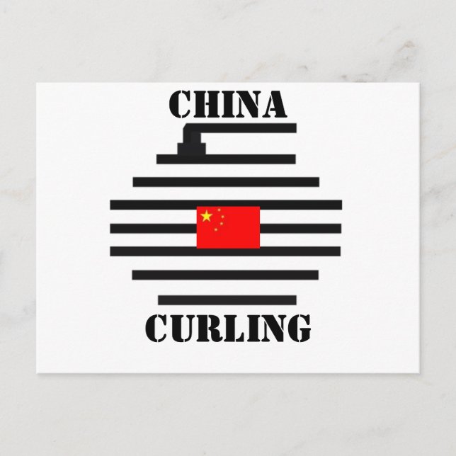 Cartão Postal China Curling (Frente)