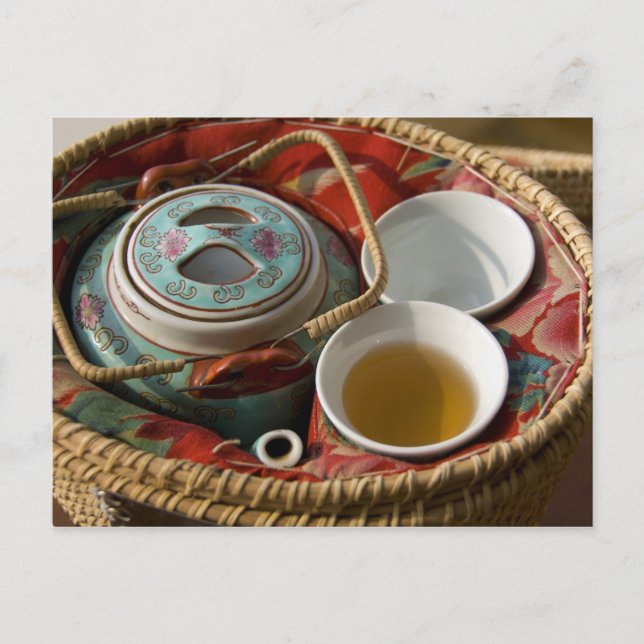 Cartão Postal China, Hong Kong. Bule chinês tradicional & 3 (Frente)