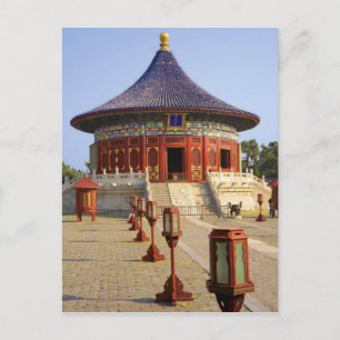 Cartão Postal China, Pequim, Parque Tian Tan, Templo do Céu,