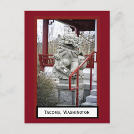 Cartão Postal Chinês Fu Dog Tacoma, Washington Postcard