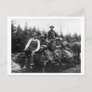 Cartão Postal Chinook, WALogging CrewChinook, WA
