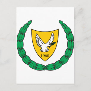 Cartão Postal Chipre Casaco de armas CY