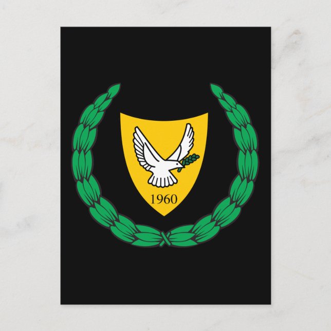Cartão Postal chipre emblem (Frente)