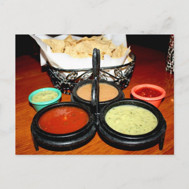 Cartão Postal Chips e Salsa (Frente)