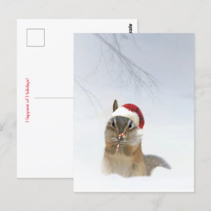 Cartão Postal Chipset Feriado da Festa de Natal na Neve