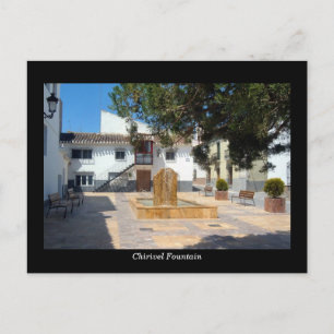 Cartão postal Chirivel Fountain - Almeria, Espanh