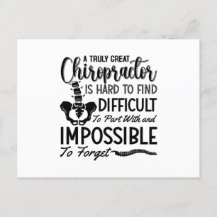 Cartão Postal Chiropractic Chiro Spine Truly Great Chiropractor