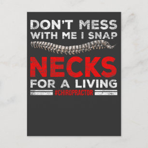 Cartão Postal Chiropractor Engraçado Cita Ossos Quebrados Chiro