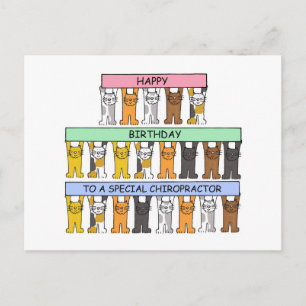 Cartão Postal Chiropractor Happy Birthday