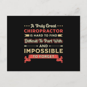 Cartão Postal Chiropractor Spine Chiropracor, verdadeiramente Ex