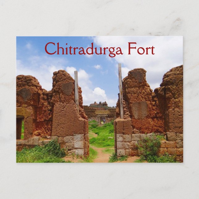 Cartão Postal Chitradurga Fort, Karnataka, Índia (Frente)