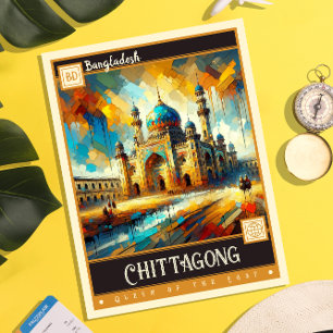 Cartão Postal Chittagong, Bangladesh   Vintage Painting