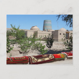 Cartão Postal Chiwa, Khiva Blick zum Kalta-Minor-Minarett