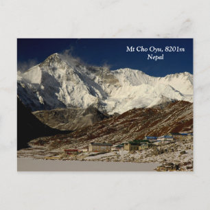 Cartão Postal Cho Oyu e Gokyo