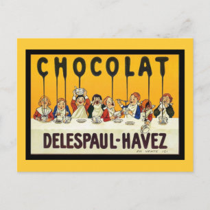 Cartão Postal Chocolat Delespaul Havez