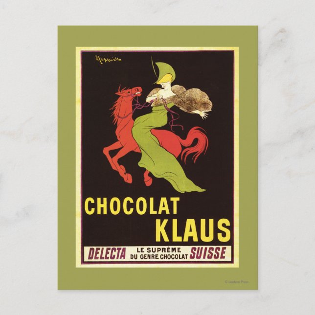 Cartão Postal Chocolat Klaus Advertisement Poster (Frente)
